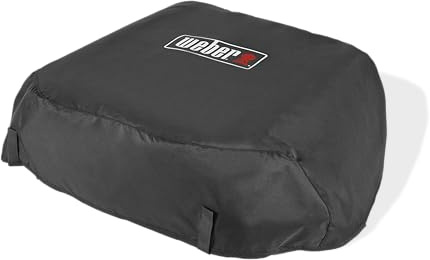 Weber Housse de protection premium pour plancha / Pour plancha gaz Slate 43 cm, housse ajustée avec protection UV, tissu recyclé déperlant, protection extérieure renforcée pour barbecue