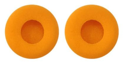 Cuffie over-ear retrò, mini cuffie stereo leggere anni '80 e '90, con archetto regolabile, per la maggior parte dei telefoni cellulari (spugna arancione)