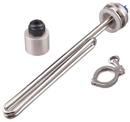 Vqxmhrpw Calentador De Agua De Inmersión SUS304 De 1,5 KW, 3,5 KW, 4,5 KW Y 5,5 KW con Elemento Calefactor De Triple Abrazadera De 240 V.(with clamp,240V_3.5KW)