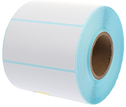 SHERCHPRY Rollo de Etiquetas Térmicas Adhesivas 80X40 MM Papel Térmico y Oleoso 1000 Etiquetas Autoadhesivas para Impresoras de Envío y Almacenamiento para Oficina y Comercio
