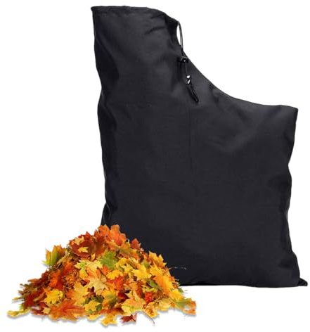 1 Pièces Ramasse feuilles mortes Sac Aspirateur Universel pour Souffleur de Feuilles, Sac de Collecte de Remplacement pour Souffleur, Sac pour Aspirateur Souffleur, Ramasse Feuilles Mortes, Noir