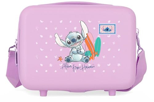 Joumma Disney Stitch from Hawaii Nececer Adaptable Lila 29x21x15 cm Rígido ABS 9,1L 0,8 kgs