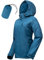 33,000ft Regenjacke Damen Wasserdicht Outdoorjacke Atmungsaktiv Herbst Übergangsjacke Leichte Jacke mit Kapuze Windbreaker zum Wandern Reisen Treking Fahrrad Vintage-Blau 38