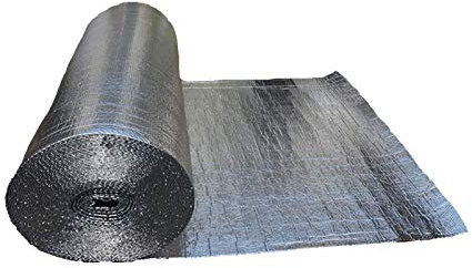 Vapour Barrier Self-adhesive Thermal Barrier Vapor Barrier Reflective Insulation Roll For Wall Floor Roof Loft Caravans Garage Door Insulation Kit Engineered Foil Heat & Condensation Reside(Size:1