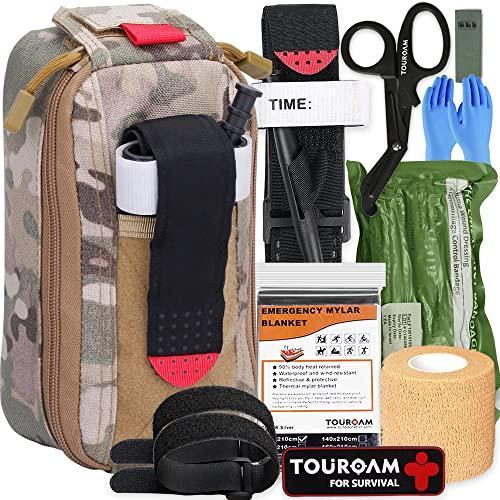 IFAK Med Trauma Kit, Mehrzweck-Molle-Gürtel, EDC-Tasche, taktisches Notfall-Kit, Survival Military, Feldverband-Kit, Camping, Wandern, Bug Out