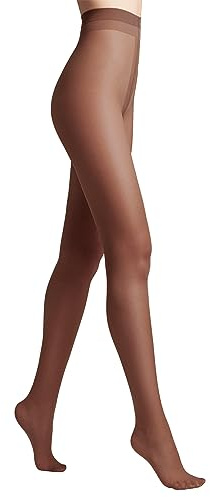 Conte elegant CE Prestige 20 DEN Collants Transparents pour Femmes - Collants en Nylon pour Femmes - Collants Résistants pour Femmes - Lisses et Élégants pour Bureau et Tous les Jours – Р.4, Mocca