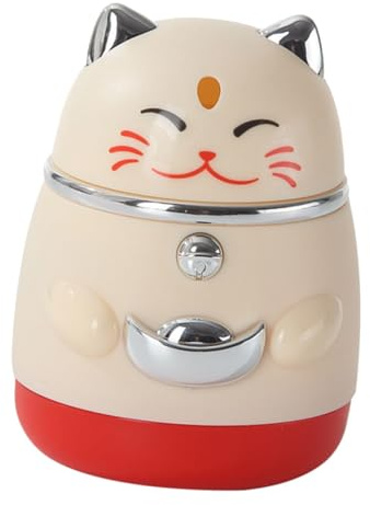 RORPOIR Zahnstocherspender im Katzen-Design Lustiger und Dekorativer Zahnstochhalter für Küche Tragbare Zahnstocherbox für Restaurants Japanischer Stil Glückskatze Deko