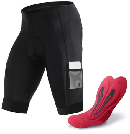 NuCamper Short Cycliste Homme Cuissard de Cyclisme pour Homme Vélo Shorts de Drying Padded 4D Gel Rembourré Séchage Rapid Pantalon VTT Respirant Cycliste Homme