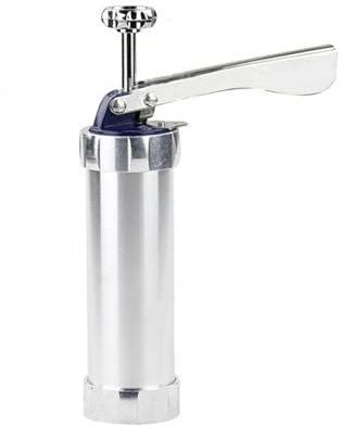 GSJNHY Pastry Syringe Set Manual Cookie Press Maker Machine DIY Churro Maker Stainless Steel Piping Nozzles Biscuit Make Mold Cake Decoration Tools(Color:Type02)