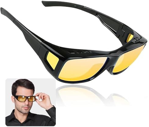 Lunettes polarisées de conduite de nuit pour automobilistes, verres jaunes, phares pour vélo et alpinisme