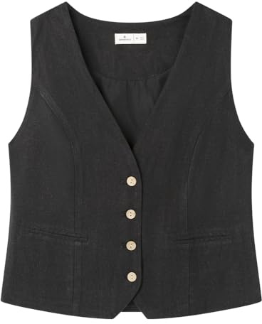 Springfield Chaleco para Mujer Negro L