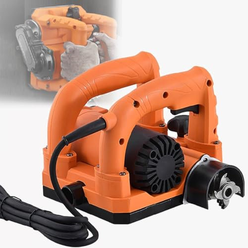 GAYAYAS Pialla elettrica per pareti, Impugnatura Doppia ergonomica e Confortevole, profondità Regolabile da 0 a 4 mm, per la ristrutturazione di Vecchi muri,6800W