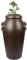 Jolie Max 200L Rain Water Butt – Decorative Amphora Vase Design Water Collector with Tap & Flower Pot – Strong & Durable Water Tank for Garden, Patio & Balcony – 60 x 50 x 110 cm (BROWN)