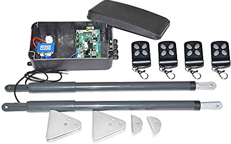 Moteur de portail coulissant, 20 0KG Automatique Dual Bras Electric Swing Porte Porte Ouvre-opérateur Moteur Actionneur de moteur Swing Porte Ouvre-porte for le contrôle d'accès pour moteur de portail