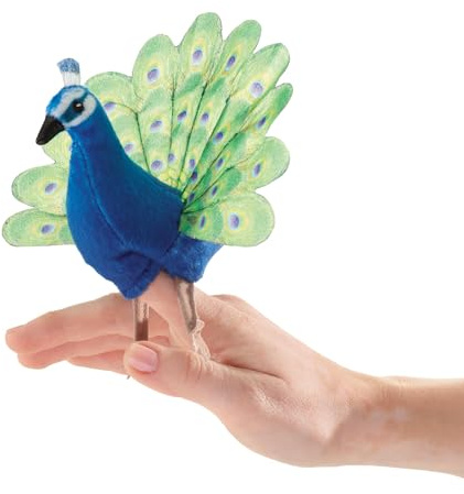 Folkmanis Mini Peacock Finger Puppet