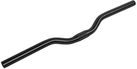 Keenso Fahrradlenker, Aluminium, Fixed Rennrad-Lenker, 25,4 mm × 520 mm, Schwarz