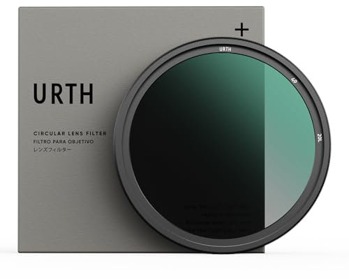 Urth 49mm ND2-32 Variable ND Lens Filter (Plus+) — 1-5 Stop Range, Ultra-Slim 20-Layer Nano-Coated Neutral Density Filter for Cameras