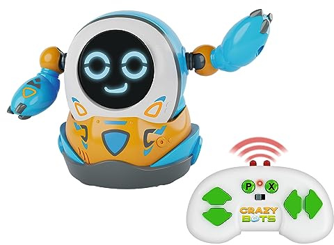 Xtrem Bots - Roll | Robot Juguete | Robot Teledirigido Y Modo Programable hasta 10 Acciones | Robots Niños con Divertidos Sonidos Y Ojos Luminosos | Juguetes Niños 5 Años O Más