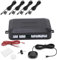 12V Sensori Parcheggio Auto Parcheggio Posteriore Kit,Kit Quattro Sensori di Parcheggio per Auto con Suono di Allarme,per Auto Indicatore Acustico di Avvertimento Sistema （ Nuovo aggiornamento