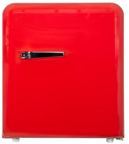 Red Retro Mini Fridge/Table top Drinks Cooler 45L for Smaller Kitchens, Caravans, Student Rooms & other small spaces - SIA RFM44R