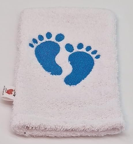 Waschhandschuh Bestickt