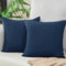 Vielit Sofa Kissenbezug 50x50 Dunkelblau Weich Kopfkissenbezug 50x50 2er Set Mikrofaser Kissenbezüge 50x50 Kissenhülle Für Kissen 50x50cm Öko-Zertifikat Resistent Hypoallergen