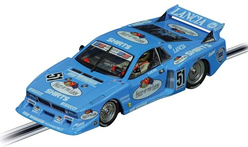 Carrera DIGITAL 132 Lancia Beta Montecarlo Turbo Fruit of The Loom, No.51| Slotcar Ready to Race | Ideale für Männer, Kinder & Erwachsene |Maßstabsgetreue 1:32 Nachbildung mit Original Lizenz