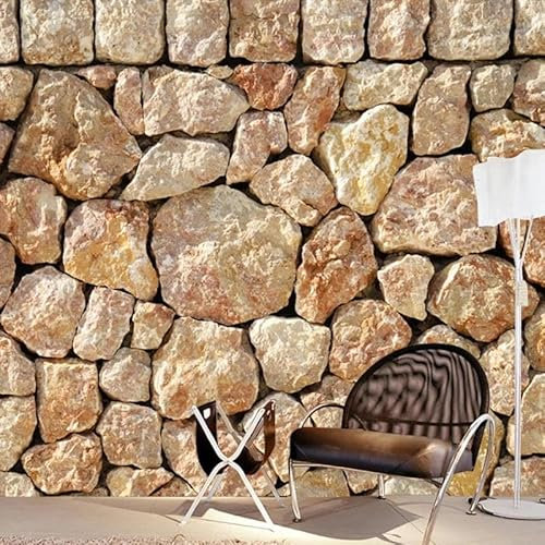 Papel Tapiz Mural Personalizado 3D Estéreo En Relieve, Papel Tapiz De Piedra De Imitación, Papel Tapiz De Fondo De TV Para Sala De Estar Y Dormitorio,430cmX300cm