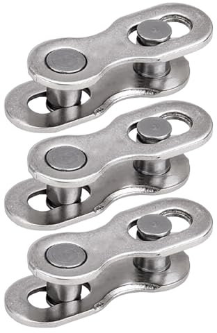 KAIXINXIN 3 pares de eslabones perdidos reutilizables para cadena de bicicleta de 8/9/10/11/12 velocidades, eslabones de cadena de liberación rápida