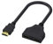 Adattatore Splitter HDMI, Cavo Adattatore Sdoppiatore HDMI a Doppio,Femmina,1080P Maschio a Doppio Presa, Non Supporta l'uso Simultaneo, per HDTV, Monitor e Proiettori