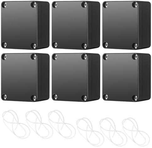 Scatola di Derivazione, 6 Pezzi 65 x 58 x 35 mm Scatola di Progetto, per Scatole di Collegamento, Scatole Degli Strumenti, Custodie di Prodotti Elettronici