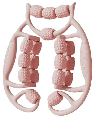 Rullo muscolare, rullo in schiuma da 18 ruote per vitelli, gambe, braccia, stecche dello stinco, strumento di massaggio per alleviare il dolore, la rigidità e i muscoli stretti, cellulite