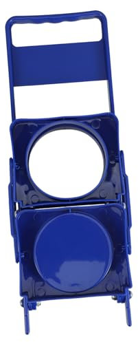 OUNONA Support De Vin Portable Pliable Refroidisseur De Bouteille Porte-boisson Transporteur Inoxydable Porte-gobelet Portable Bouteille De Cercle Bière Cruche Répandre Plastique Bleu