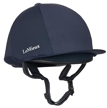 LeMieux Chapeau d'équitation Pro Mesh en soie - Bleu marine