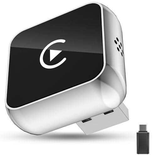 Wireless CarPlay Adapter UK, Android Auto Wireless Adapter & Mini Upgrade CarPlay, Plug & Play for cars with carplay, Compatible with iPhone iOS 10+ & Android Auto, for Car Accessories
