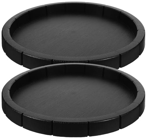 Toyvian 2 Piezas 2 Cuencos Redondos para Comida y Bebida de Reptiles, Tazones Resistentes a Mordeduras, Negros, Aptos para Alimentos Secos y Frescos, Suministros Esenciales para Terrarios