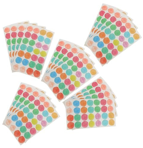 FOMIYES Etichette Adesive di Rinforzo per Fori di Carta, Set da 20 Pezzi Design Integrato, Adesivi Protettivi per Raccoglitori ad Anelli, per Documenti, Calendari e Fogli Mobili in