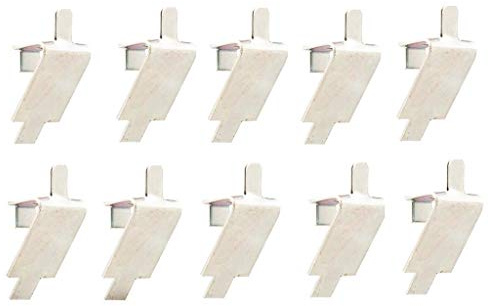 YuXuan Pavilion （10 Pack） Stainless Steel Shelf Support, Pilaster Clip Square Slot Traulsen 344-08982-0