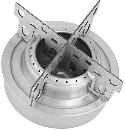 Alomejor Estufa para Quemar Alcohol Estufa Ultraligera de Bolsillo para Acampar al Aire Senderismo Uso