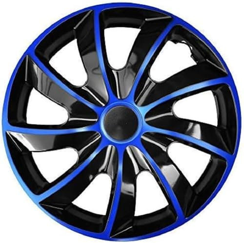 Radzierblende Quad schwarz/blau 17 Zoll 4er Set