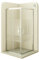 MOG Duschkabine mit Schiebetüren 80x80 cm Höhe: 180 cm Eckdusche mit Rollensystem aus 6mm teilsatiniertem ESG Glas DK77 - alle Grössen