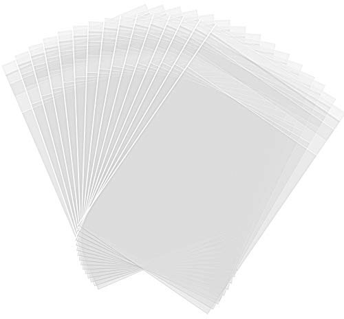Cellophane Bags 300 Pack,3x5 inch/8x13cm Clear Self Adhesive Sealable Plastic Bags,Food Safe OPP Small Cellophane Bag for Sweets Cookies Gifts Jewelry Cards Pictures and Other Small Items