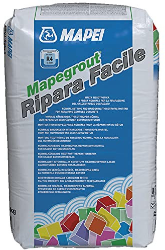 Mapei Mapegrout Ripara Facile sacchi da 25 kg Malta Tissotropica a presa normale per la riparazione del calcestruzzo degradato