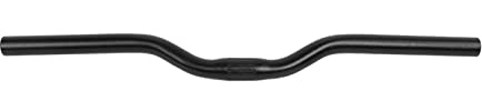 Aluminum Fixed Gear Bike Riser Handlebar 25.4mm x 520mm for Road Bicycle - Lightweight and Durable (Black)