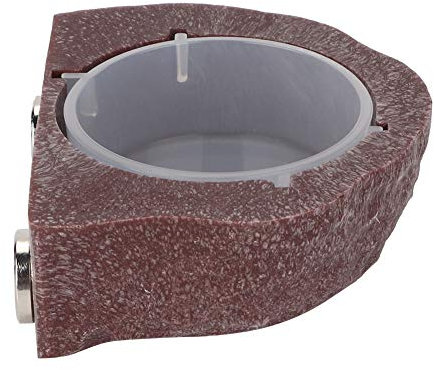 Mangiatoie Magnetiche Galleggianti per Cibo Vivo per Rettili - Strumento di Alimentazione a Ventosa Anti-fuga per Animali Domestici (BROWN)