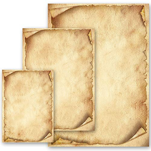Motivpapper brevpapper antik 50 ark DIN A4 90 g/m²