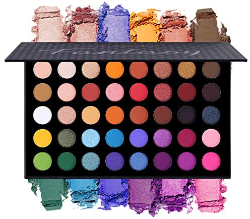 Ombretti colorati Contorno trucco Palette di ombretti metallici Trucco Mat Shimmer 40 Colori Altamente pigmentato Professionale Caldo Naturale Bronzo Neutro Fumo Cosmetico