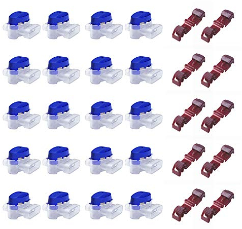 AAPLUS Mähroboterzubehör Set mit 20 x Kabelverbinder Wasserdicht + 10 x Verbinder Anschlussklemmen für Garten & Im Freien und Rasenroboter