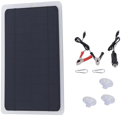 Kit de Panel Solar de 20W Y 12 V, Bricolaje de DIY Module Paneles Solares Ideal para Autocaravana, Vivienda de Jardín, Barco, Casa, Camping