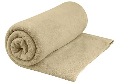 Sea to Summit – Tek handduk resehandduk – badhandduk – mjuk frotté – absorberande och snabbtorkande – hängare och väska – camping, båtturer och fitness | Ultra-plysch återvunnen mikrofiberhandduk med en frottéhandkänsla är idealisk för camping, backpacking, vandring och resor
